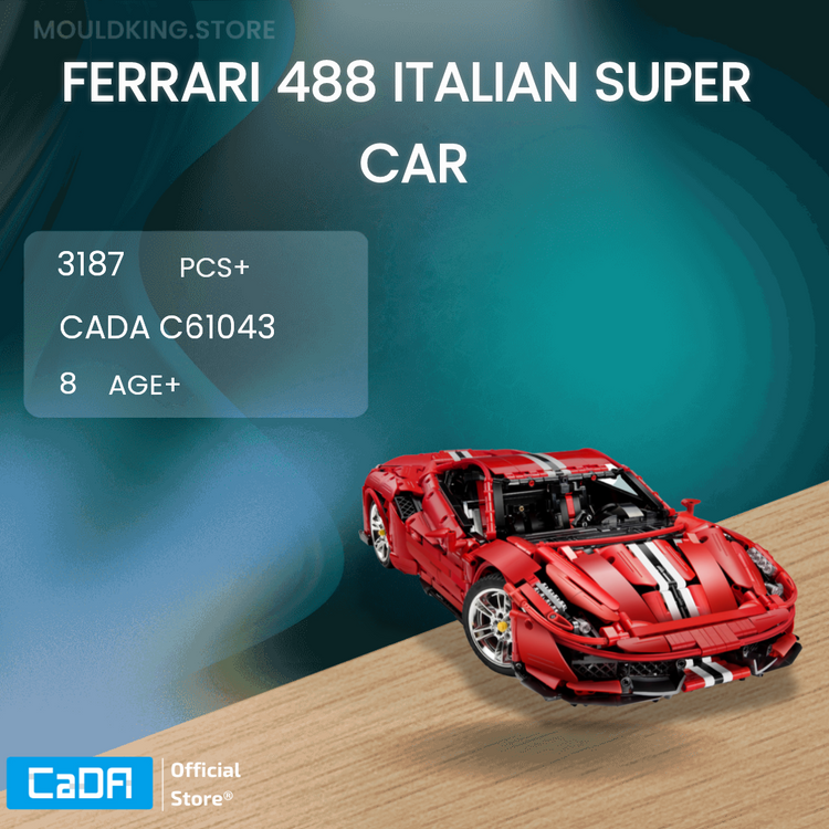CaDA Ferrari Pista 488 1:8 C61043