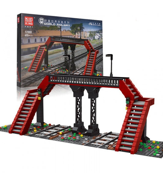 Mould King Railroad Crossing with 2 switch tracks MK12008