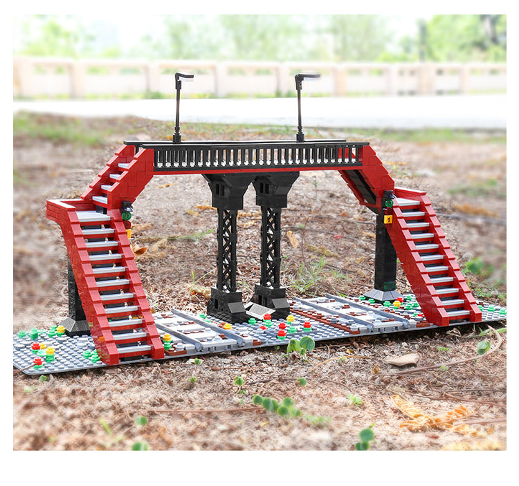 Mould King Railroad Crossing with 2 switch tracks MK12008