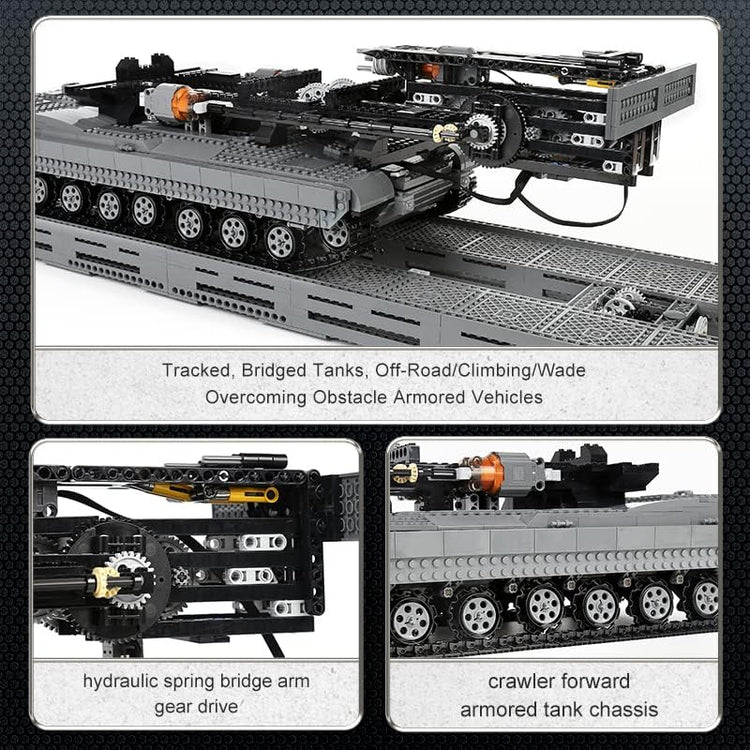 Mould King M1074 Abrams Tank Bridge Layer with Remote Control MK20002