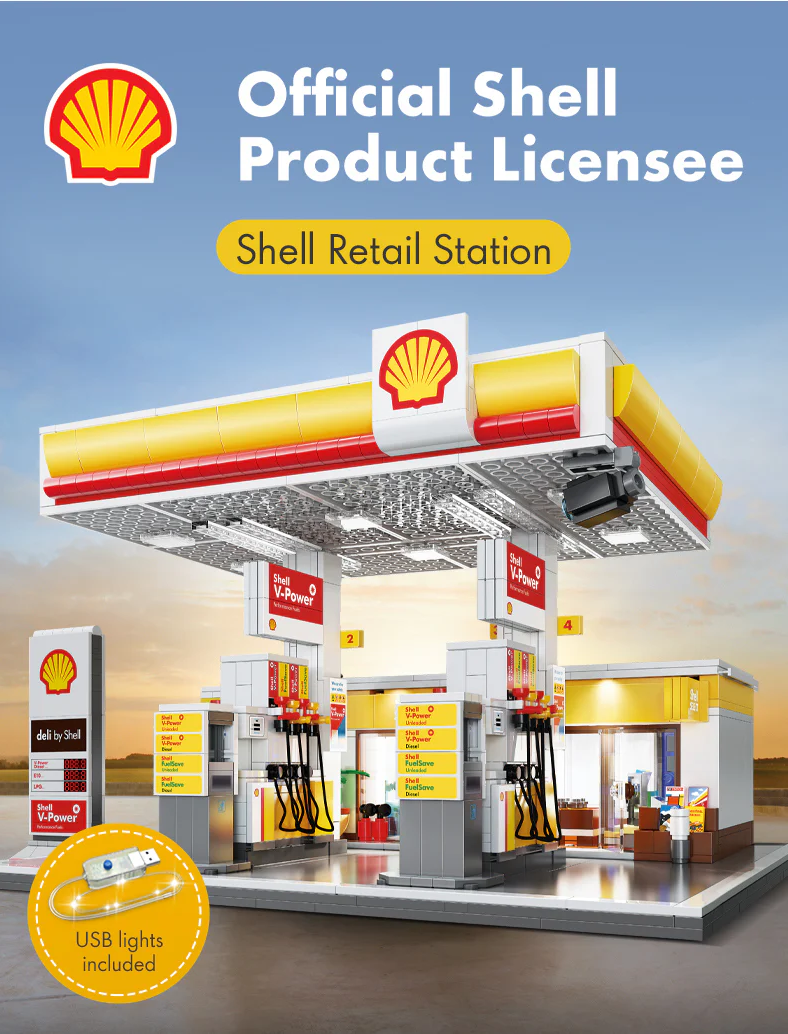 Unit Shell Station CaDA Shell Retail Station with LED lighting C66026 – Brick Army Canada