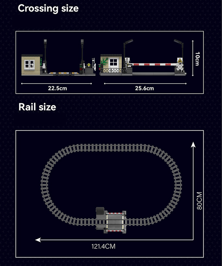 Mould King DF4B Diesel Locomotive RC set with track MK12022