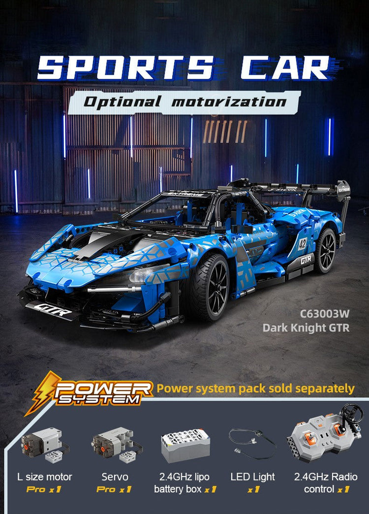 CaDA McLaren Senna Dark Knight GTR with RC option 1:10 C63003