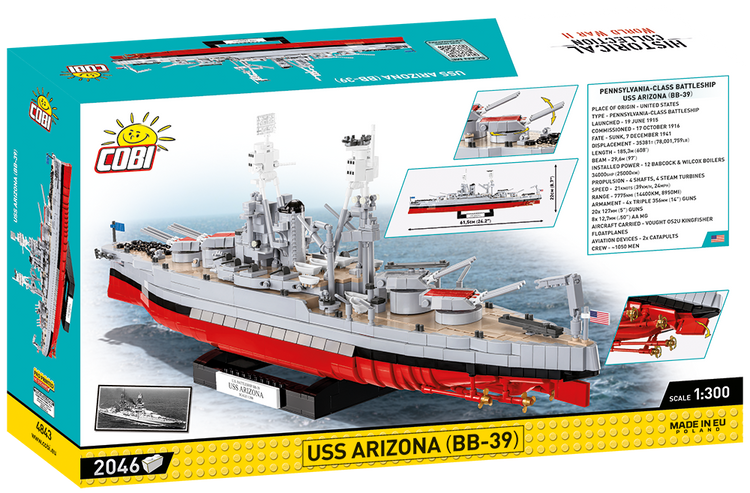 USS Arizona (BB-39) Battleship #4843