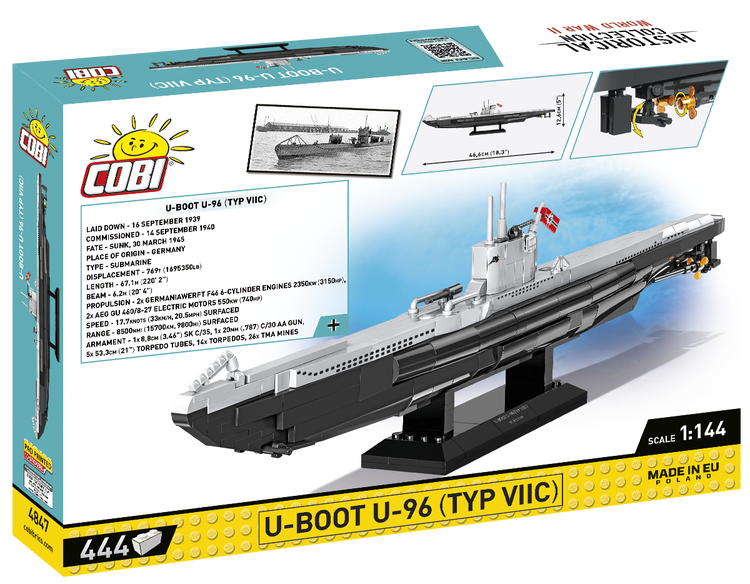 U-Boat U-96 Type VIIC #4847