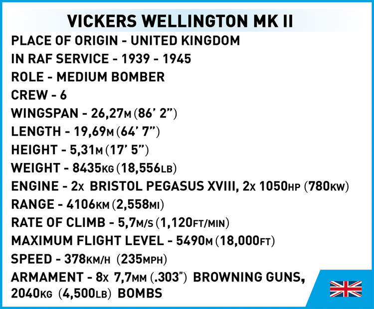 Vickers Wellington Bomber #5723