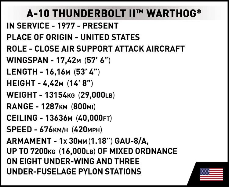 A-10 Thunderbolt II Warthog #5837