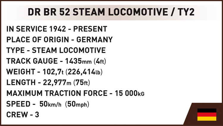 DR BR 52 Steam Locomotive 2in1 - Executive Edition #6280