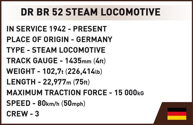 DR BR 52 Steam Locomotive #6282 more arriving late Nov