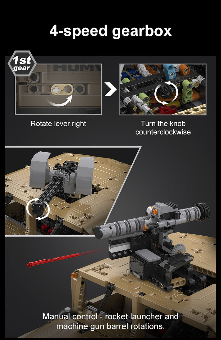 CaDA HUMVEE with RC option 1:8 C61036