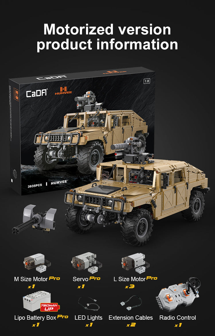 CaDA HUMVEE with RC option 1:8 C61036