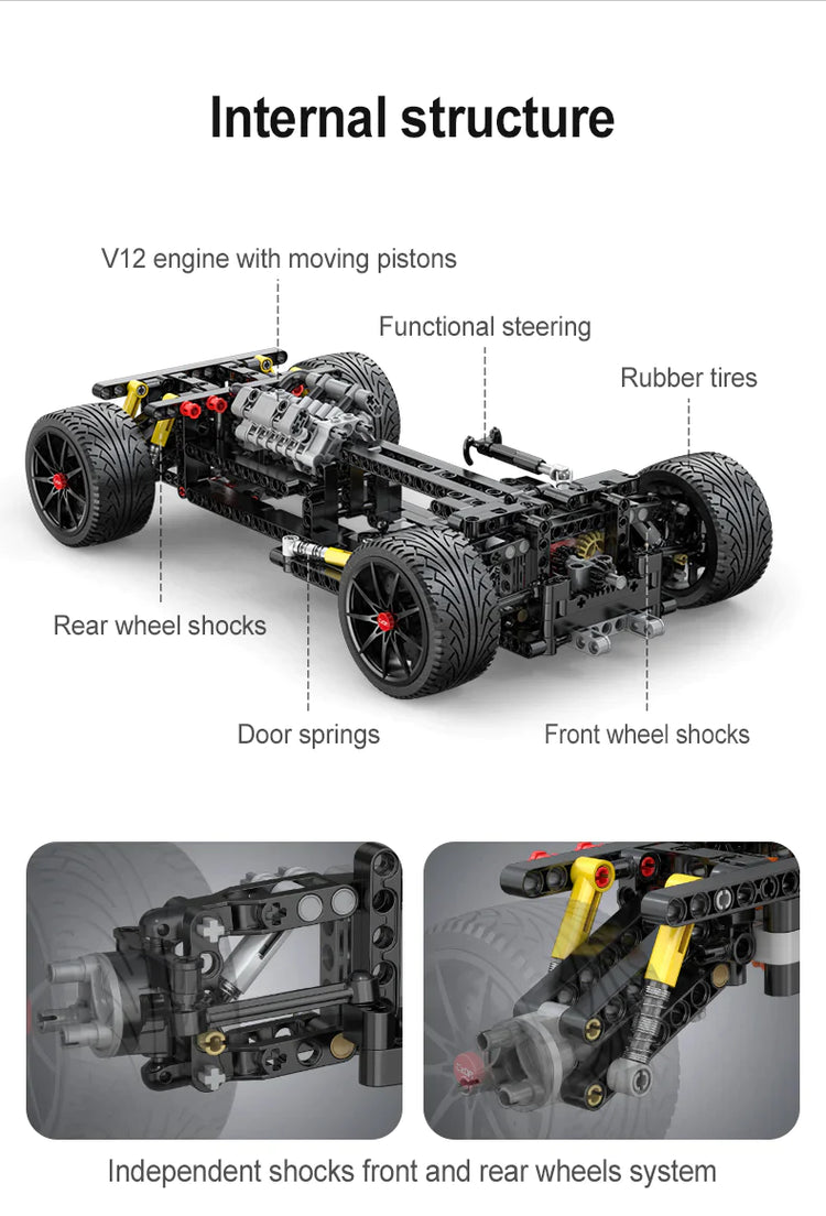 CaDA Apollo Evo SuperCar with RC option 1:10 C63005