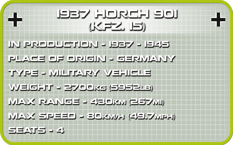 Horch 901 (KFZ 15) 1937 Afrika Korps #2256